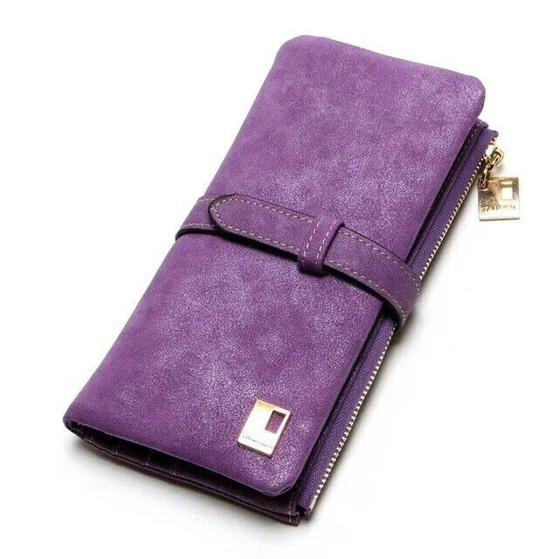 Womens Soft Leather Long Wallet Clutch Card Cash Holder Phone Purse Handbag Bag