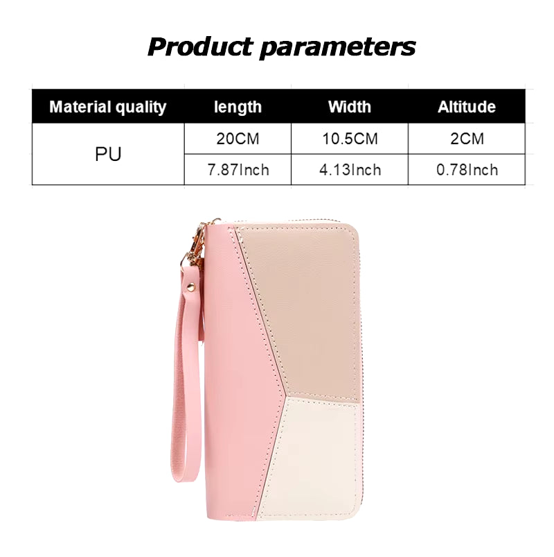 New Fashionable Japanese and Korean Large Capacity Zipper Wallet Long Wallet for Women Handheld Bag for Women