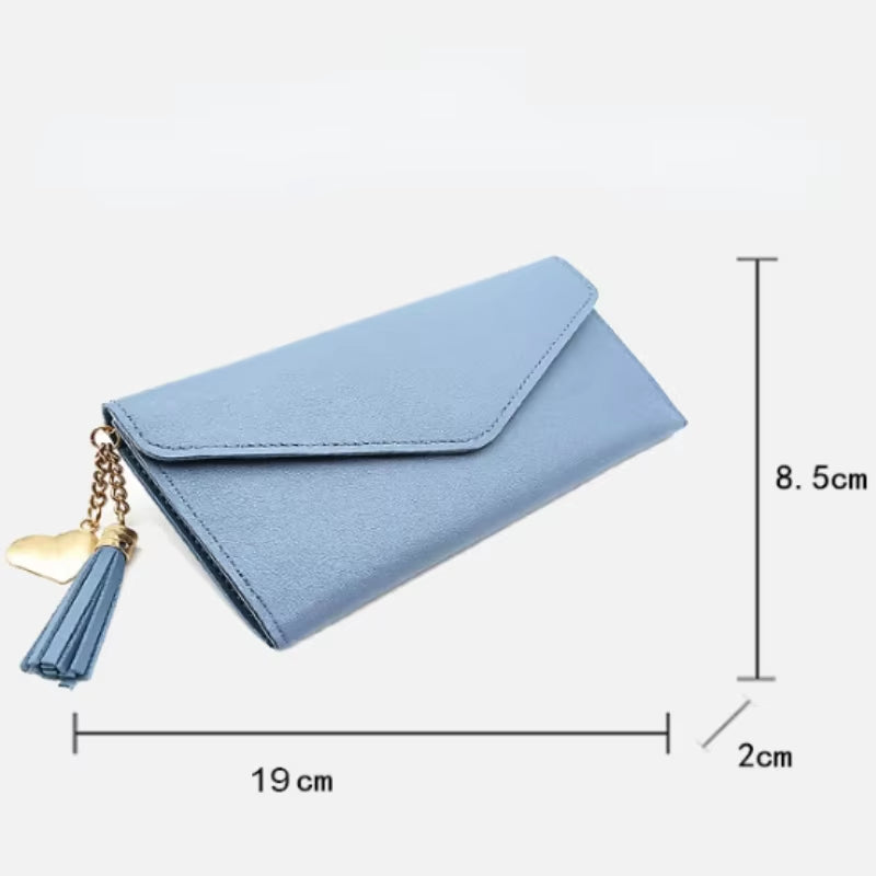 2024 Fashion Women Wallets Simple Zipper Purses Black White Gray Red Long Section Clutch Wallet Soft PU Leather Money Bag