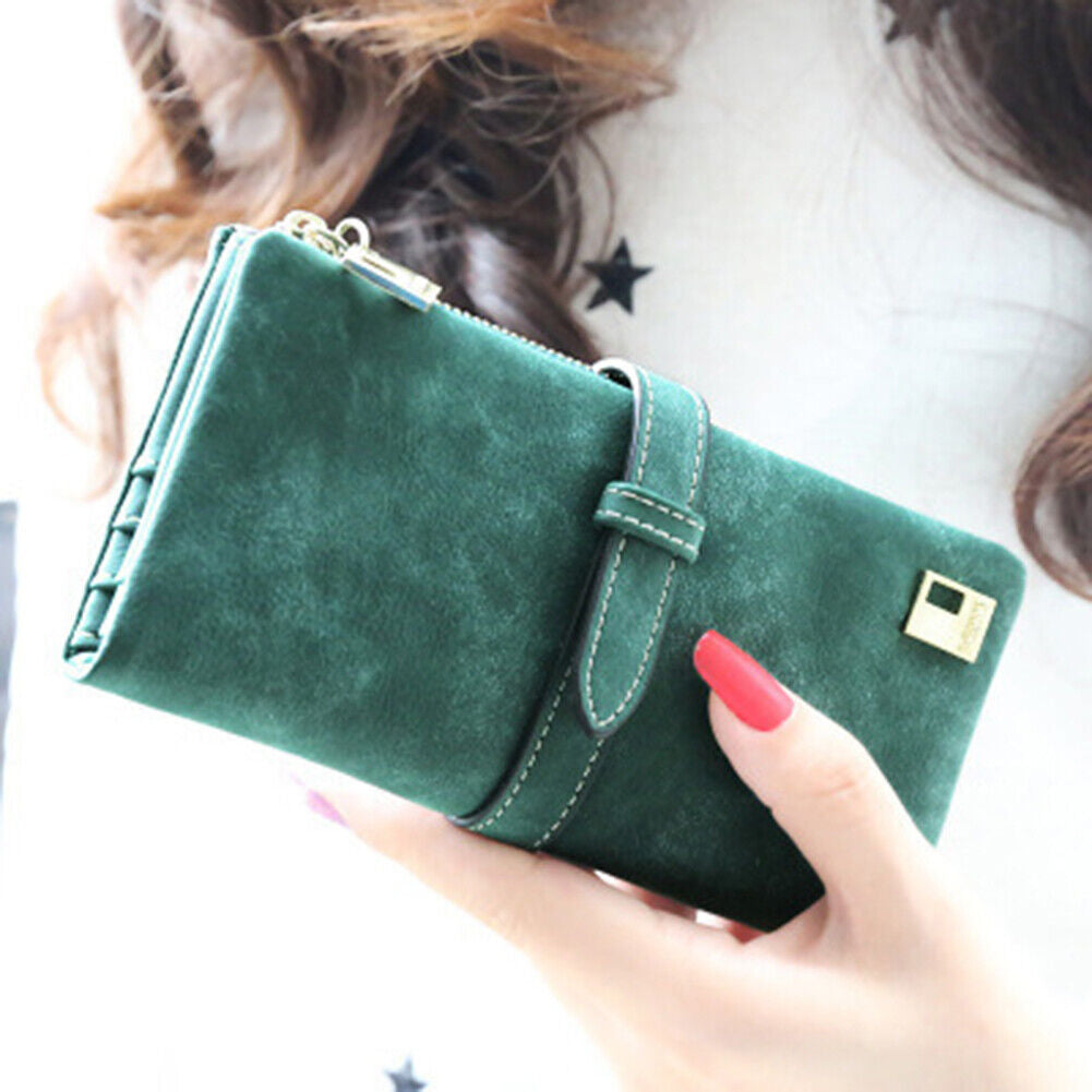 Women Long Wallet Clutch Leather Card Holder Pocket Handbag Slim Purse Bag Gift