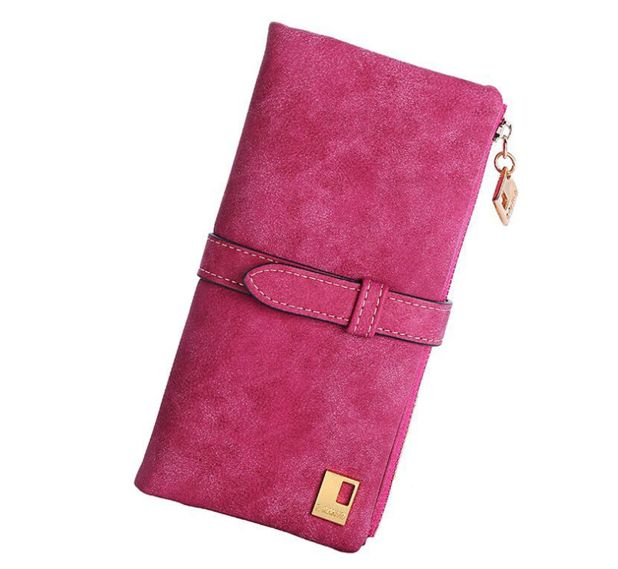 Womens Soft Leather Long Wallet Clutch Card Cash Holder Phone Purse Handbag Bag