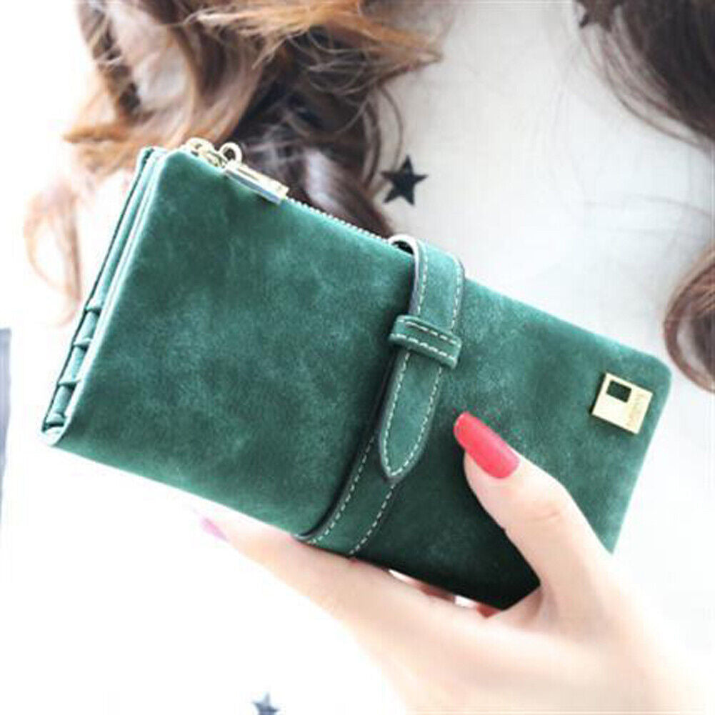 Women Long Wallet Clutch Leather Card Holder Pocket Handbag Slim Purse Bag Gift