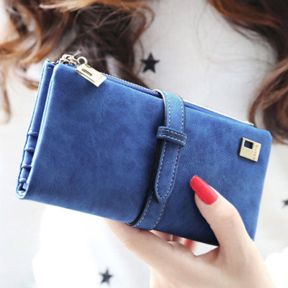 Women Long Wallet Clutch Leather Card Holder Pocket Handbag Slim Purse Bag Gift
