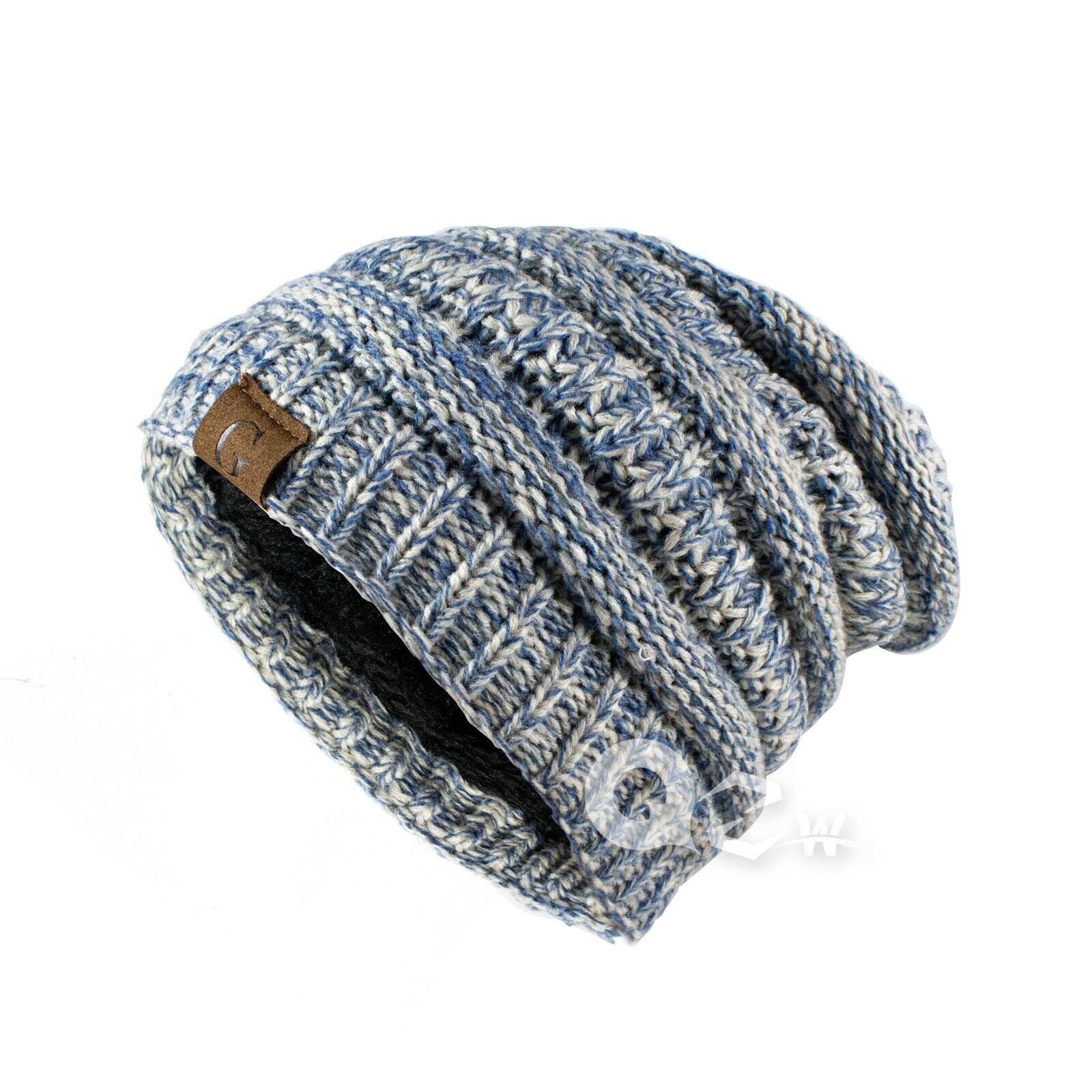 Women'S Men Knit Slouchy Baggy Beanie Oversize Winter Hat Ski Fleece Slouchy Cap