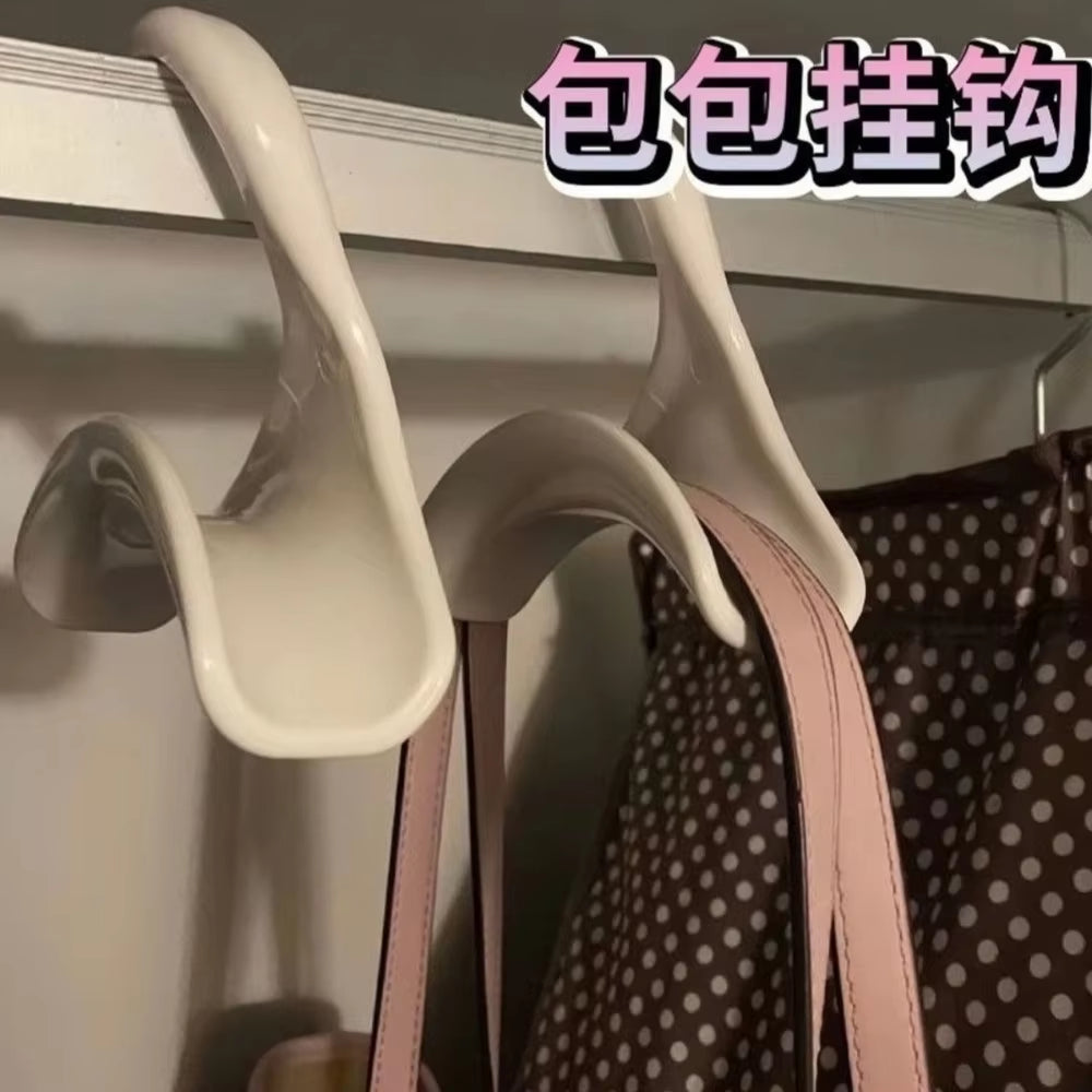 Bag Hook Handbag Arch Hook Tie Scarf Buckle Home Wardrobe Storage Multi-Purpose Hook Reusable Wardrobe Storage Organization Tool