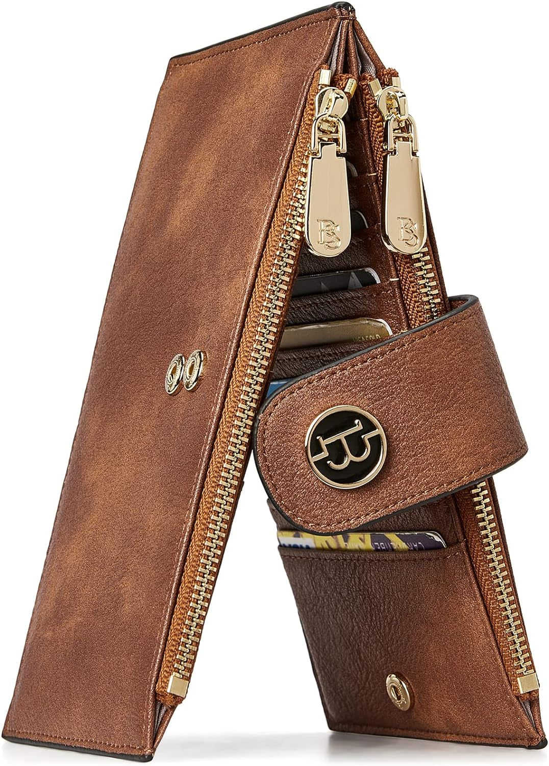BOSTANTEN Leather Wallets for Women RFID Blocking Slim Bofild Purse Card Holder