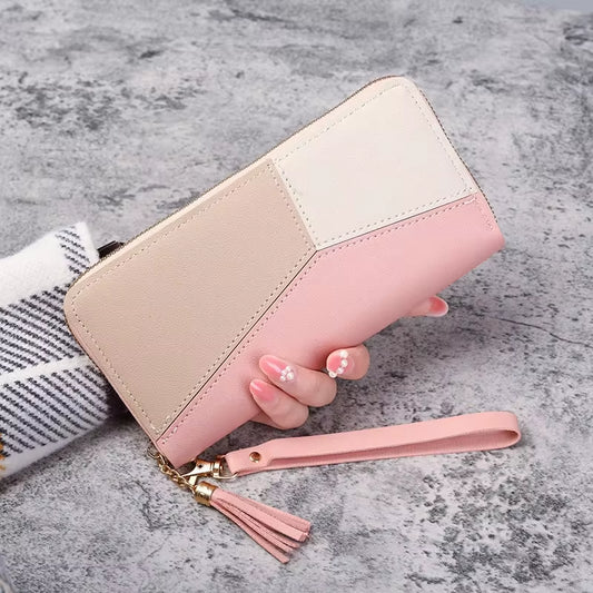 New Fashionable Japanese and Korean Large Capacity Zipper Wallet Long Wallet for Women Handheld Bag for Women