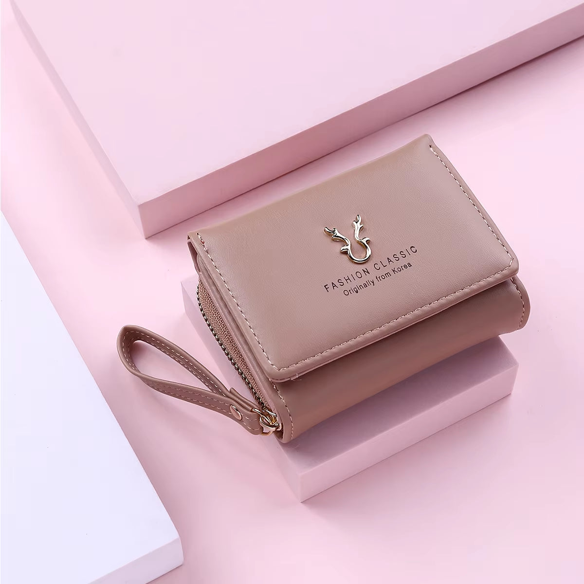 Luxury Brand Women'S Small Wallet Female Card Holder Short Wallets with Coin Purse for Woman Ladies PU Leather Hasp Mini Clutch