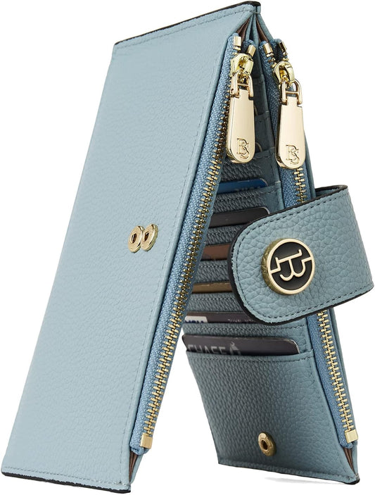 BOSTANTEN Leather Wallets for Women RFID Blocking Slim Bofild Purse Card Holder