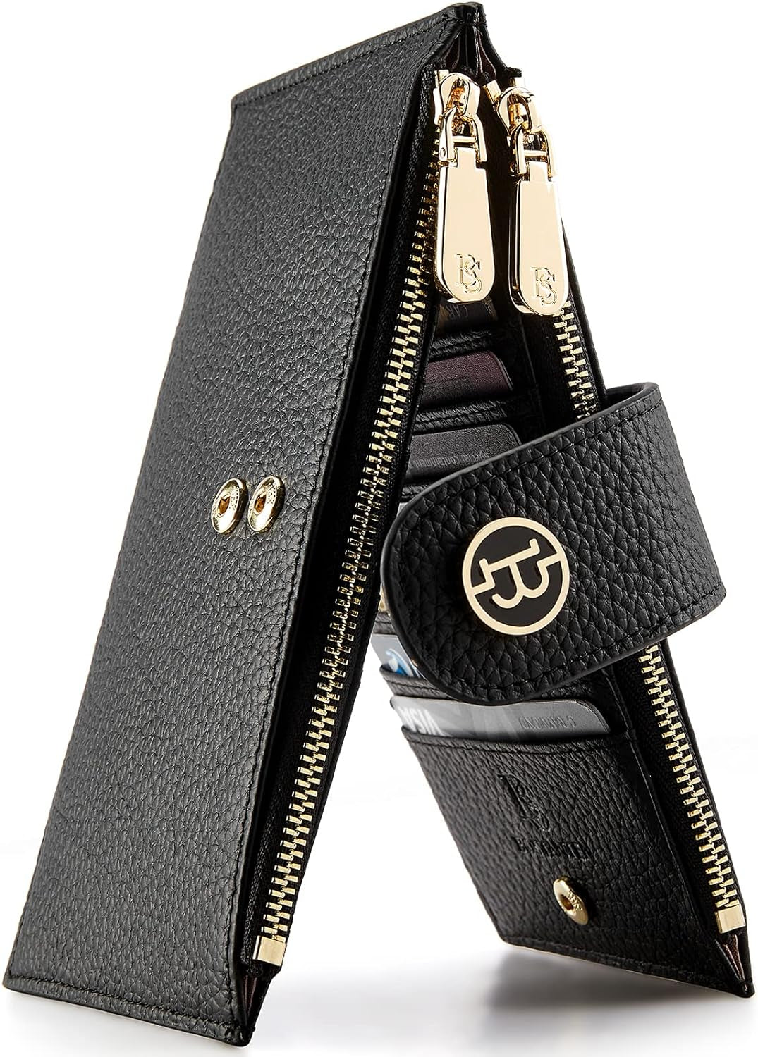 BOSTANTEN Leather Wallets for Women RFID Blocking Slim Bofild Purse Card Holder