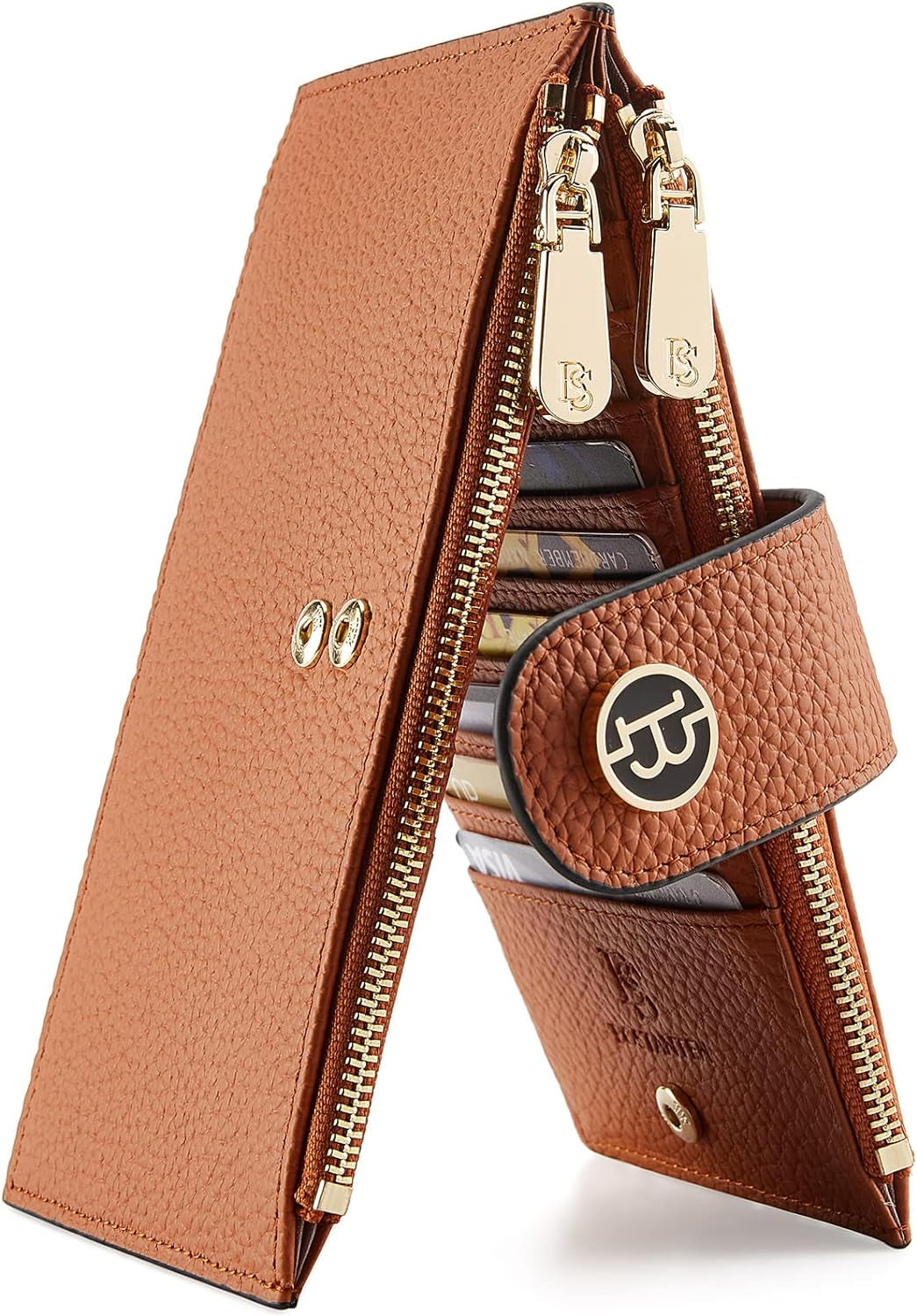 BOSTANTEN Leather Wallets for Women RFID Blocking Slim Bofild Purse Card Holder