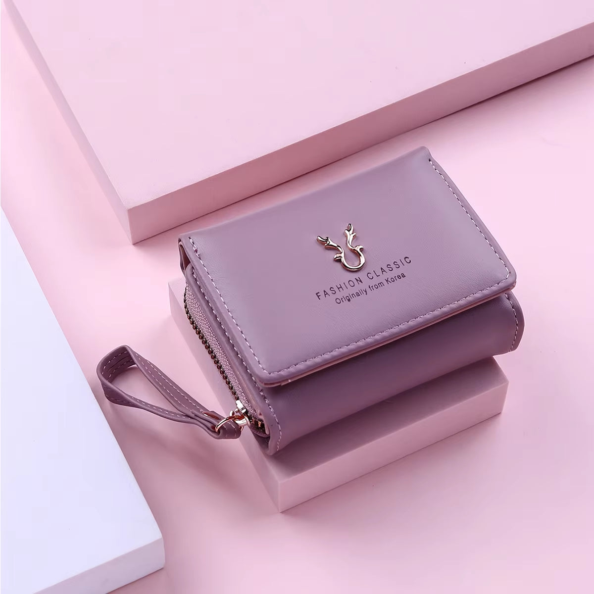 Luxury Brand Women'S Small Wallet Female Card Holder Short Wallets with Coin Purse for Woman Ladies PU Leather Hasp Mini Clutch