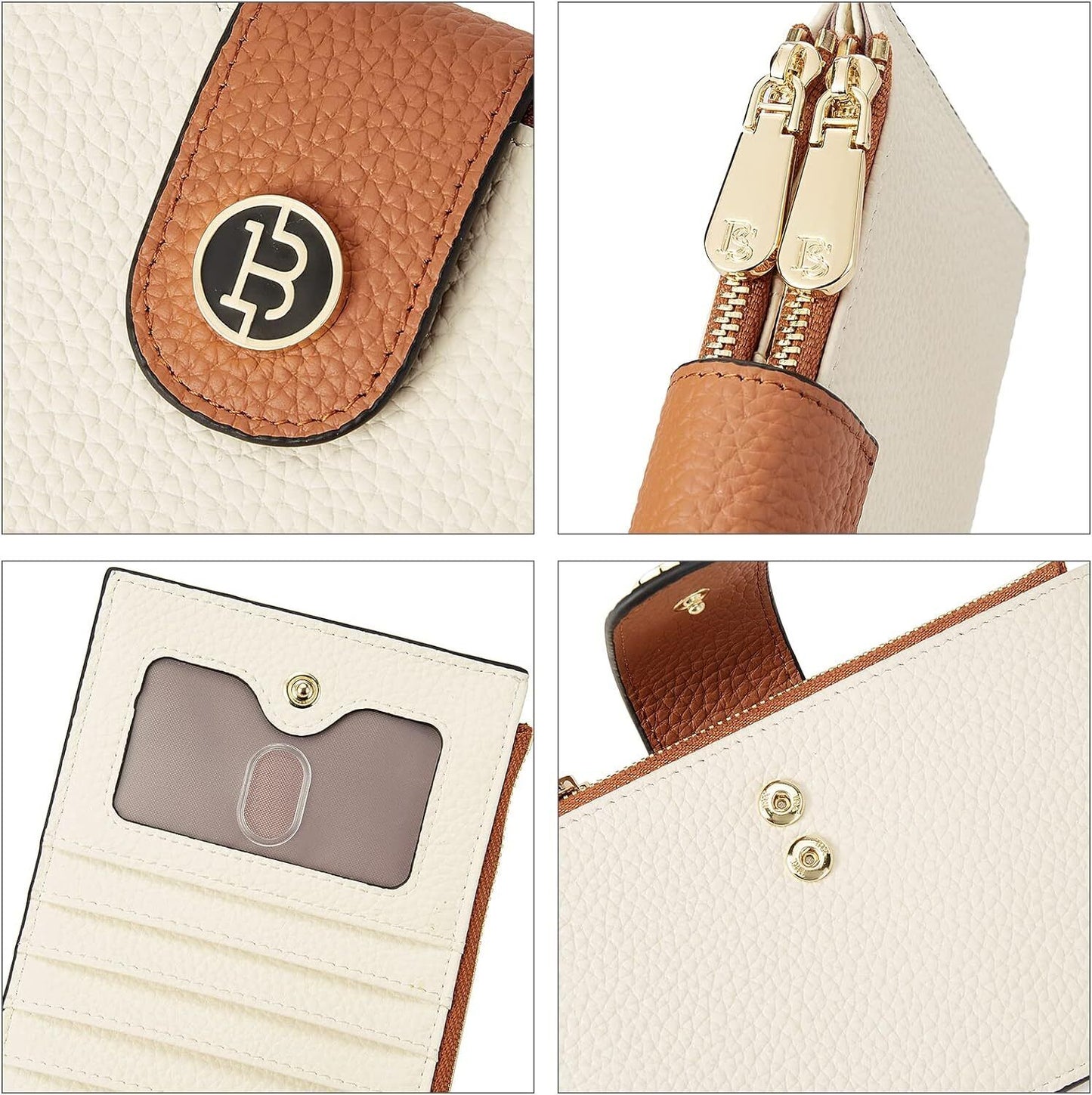 BOSTANTEN Leather Wallets for Women RFID Blocking Slim Bofild Purse Card Holder
